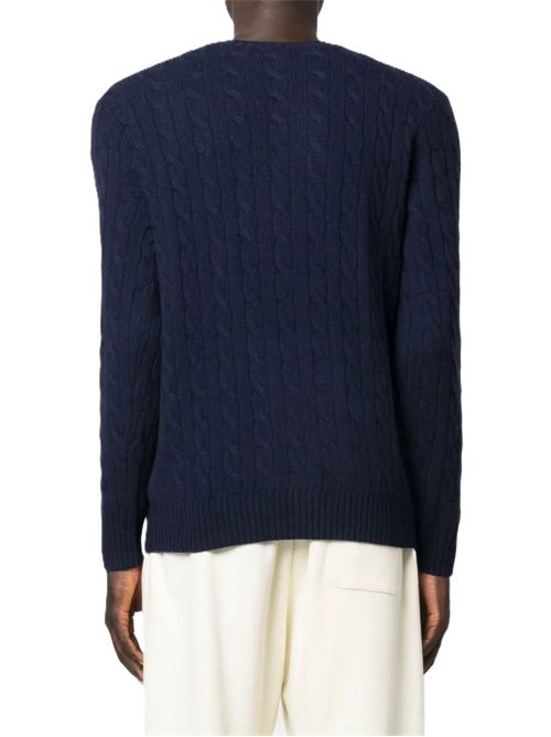 Polo Ralph Lauren cable-knit round-neck sweater Polo Ralph Lauren | 710876762002HUNTER NAVY